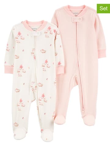 carter's 2-delige set: pakjes wit/lichtroze