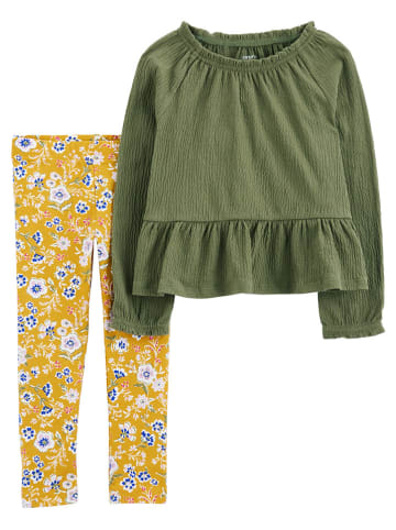 carter's 2-delige outfit groen/geel