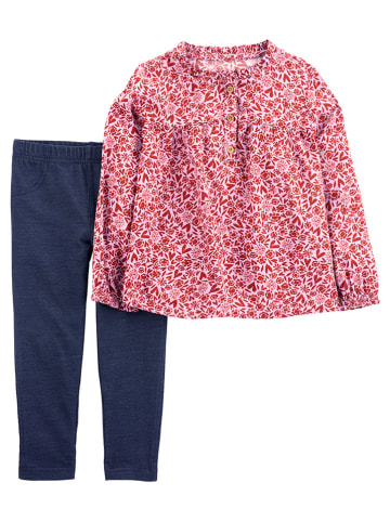 carter's 2tlg. Outfit in Rosa/ Dunkelblau/ Pink