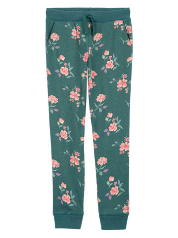 OshKosh Sweathose in Grün/ Rosa