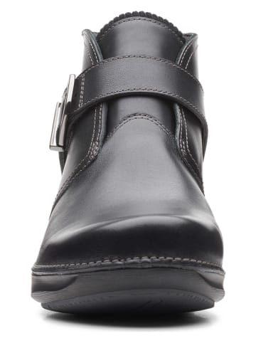 Clarks Leder-Boots "Appley Mid" in Schwarz