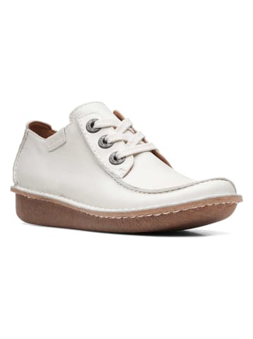 Clarks Leder-Schnürschuhe "Funny Dream" in Weiß