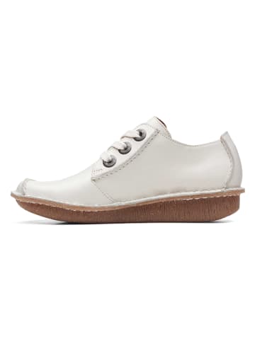 Clarks Leder-Schnürschuhe "Funny Dream" in Weiß
