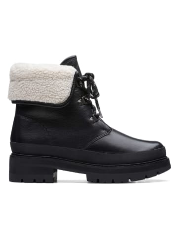 Clarks Leder-Boots "Orianna Turn" in Schwarz