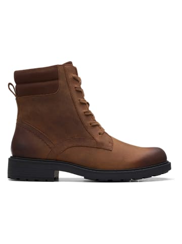 Clarks Leder-Boots "Orinoco2 Spice" in Hellbraun