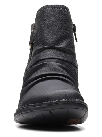 Clarks Leder-Boots "Un Loop Top" in Schwarz