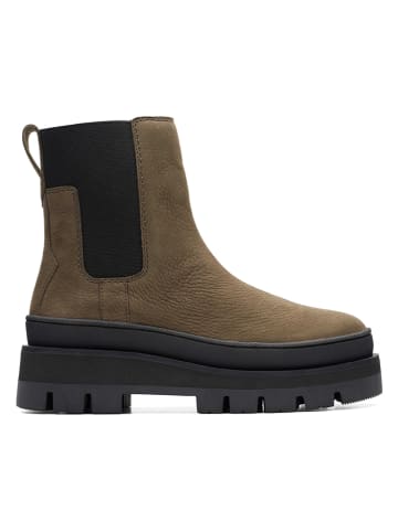 Clarks Leren chelseaboots "Orianna2 Top" lichtbruin