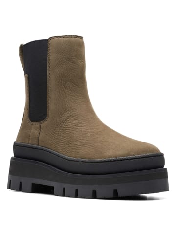 Clarks Skórzane sztyblety "Orianna2 Top" w kolorze jasnobrązowym