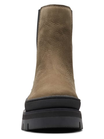 Clarks Skórzane sztyblety "Orianna2 Top" w kolorze jasnobrązowym