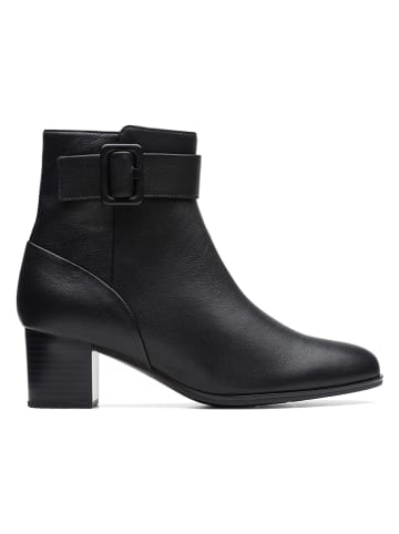 Clarks Leder-Stiefeletten "Loken Zip" in Schwarz