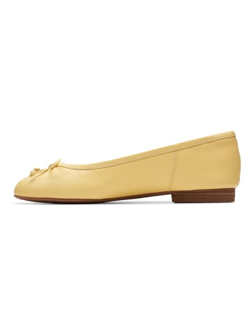 Clarks Leren ballerina's "Fawna" geel