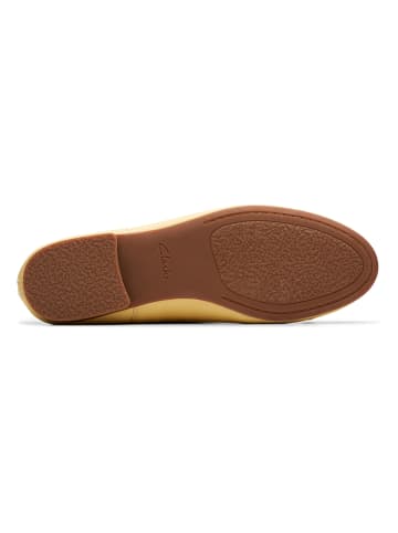 Clarks Leren ballerina's "Fawna" geel