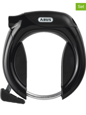 ABUS 3er-Set: Fahrradschlösser & Tasche in Schwarz