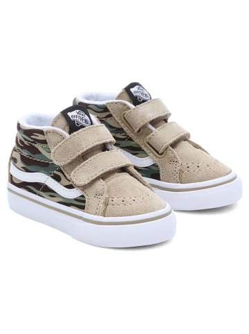 Vans Leder-Sneakers "SK8-Mid Reissue V" in Beige/ Khaki