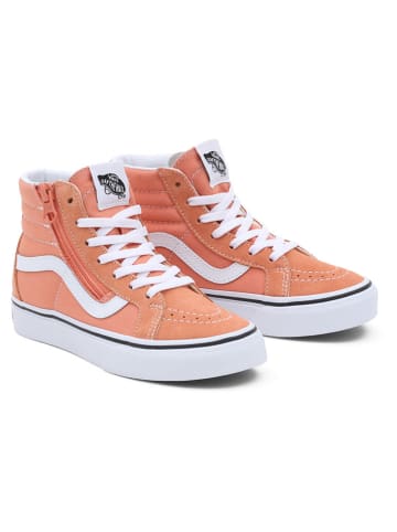 Vans Leder-Sneakers "SK8-Hi Reissue Side Zip" in Orange