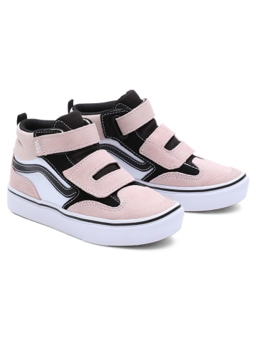 Vans Leder-Sneakers "ComfyCush New Skool Mid V" in Rosa/ Schwarz