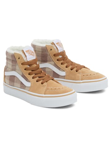 Vans Leder-Sneakers "SK8-Hi" in Hellbraun