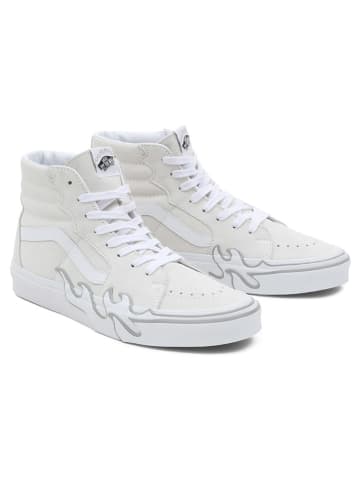 Vans Leder-Sneakers "SK8-Hi Flame" in Creme