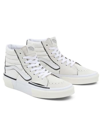 Vans Sneakersy "SK8-Hi Reconstruct" w kolorze biało-czarno-kremowym