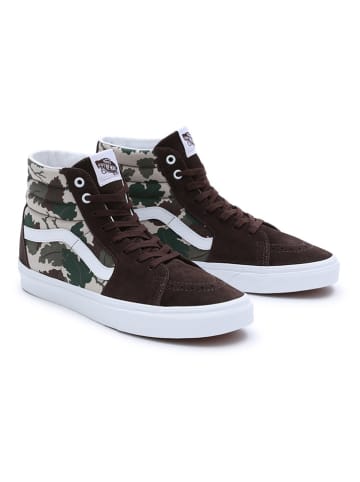 Vans Leder-Sneakers "SK8-Hi" in Braun/ Khaki