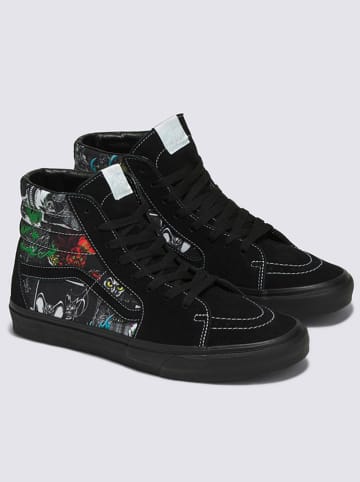 Vans Leder-Sneakers "SK8-Hi" in Schwarz