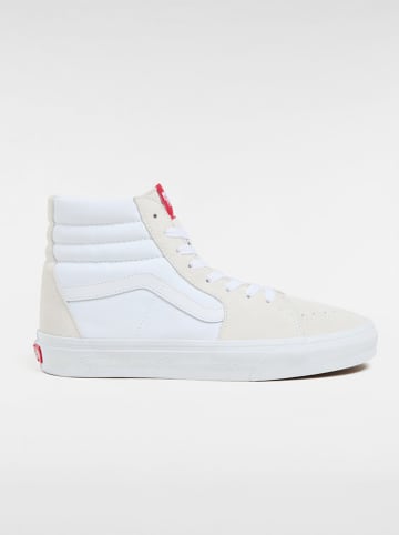 Vans Skórzane sneakersy "SK8-Hi" w kolorze biało-kremowym