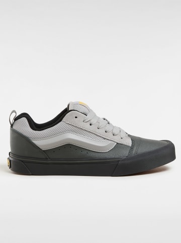 Vans Skórzane sneakersy "Knu Skool" w kolorze szaro-czarnym
