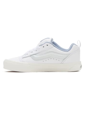 Vans Skórzane sneakersy "Knu Skool" w kolorze biało-błękitnym