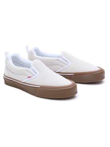 Vans Leder-Slipper "Knu" in Creme/ Braun