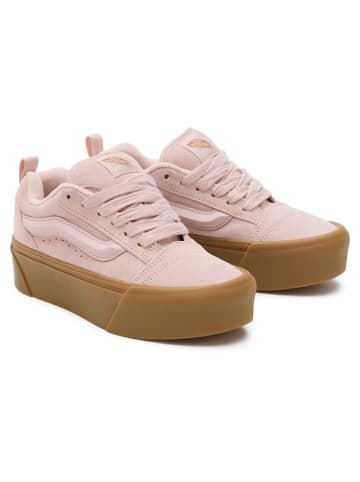 Vans Skórzane sneakersy "Knu Stack" w kolorze jasnoróżowo-jasnobrązowym