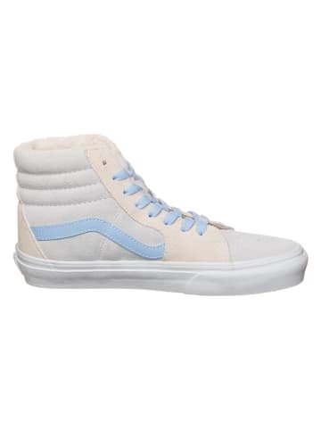 Vans Leder-Sneakers "SK8-Hi" in Creme/ Hellblau