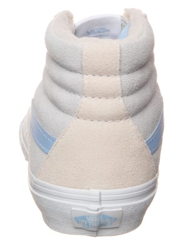 Vans Skórzane sneakersy "SK8-Hi" w kolorze kremowo-błękitnym
