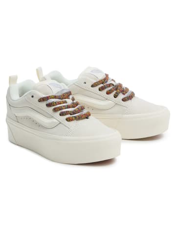 Vans Leder-Sneakers "Knu Stack" in Creme