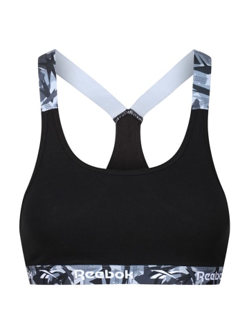 Reebok Sportbeha "Venice" zwart/meerkleurig