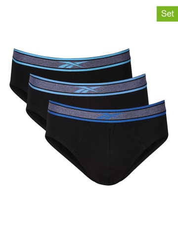 Reebok Slipy (3 pary) "Kyal" w kolorze czarnym