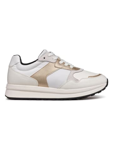 Geox Sneakersy "Runntix" w kolorze złoto-kremowym