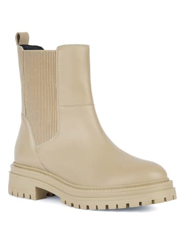 Geox Leder-Chelsea-Boots "Iridea" in Beige