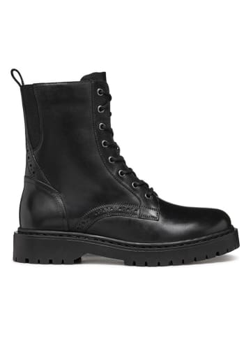 Geox Leder-Boots "Bleyze" in Schwarz