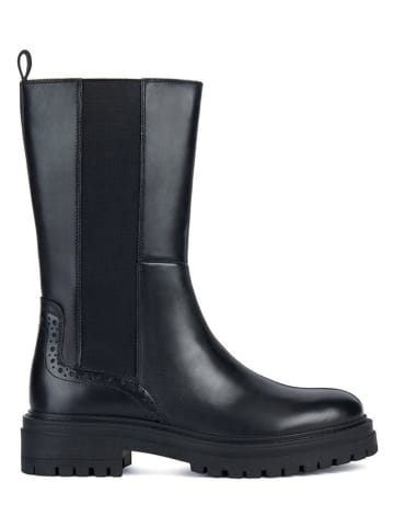 Geox Leder-Stiefel "Iridea" in Schwarz