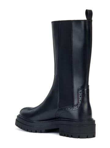 Geox Leder-Stiefel "Iridea" in Schwarz