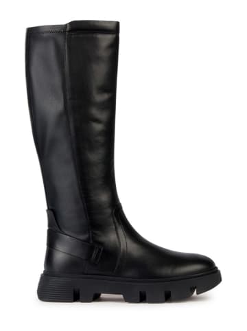 Geox Leder-Stiefel "Vilde" in Schwarz