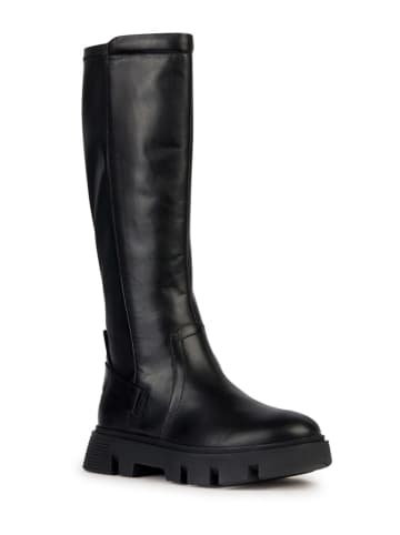 Geox Leder-Stiefel "Vilde" in Schwarz