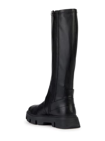 Geox Leder-Stiefel "Vilde" in Schwarz