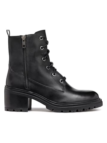 Geox Leder-Stiefeletten "Damiana" in Schwarz
