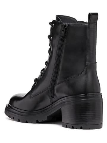Geox Leder-Stiefeletten "Damiana" in Schwarz