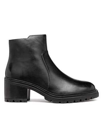 Geox Leder-Stiefeletten "Damiana" in Schwarz
