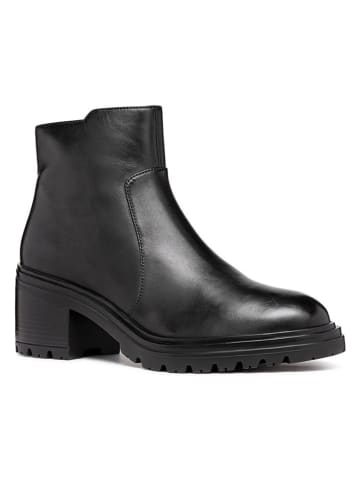 Geox Leder-Stiefeletten "Damiana" in Schwarz