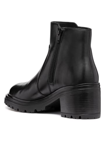 Geox Leder-Stiefeletten "Damiana" in Schwarz