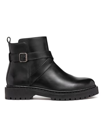 Geox Leder-Boots "Bleyze" in Schwarz