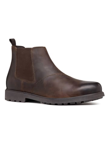 Geox Leder-Chelsea-Boots "Rhadalf" in Hellbraun
